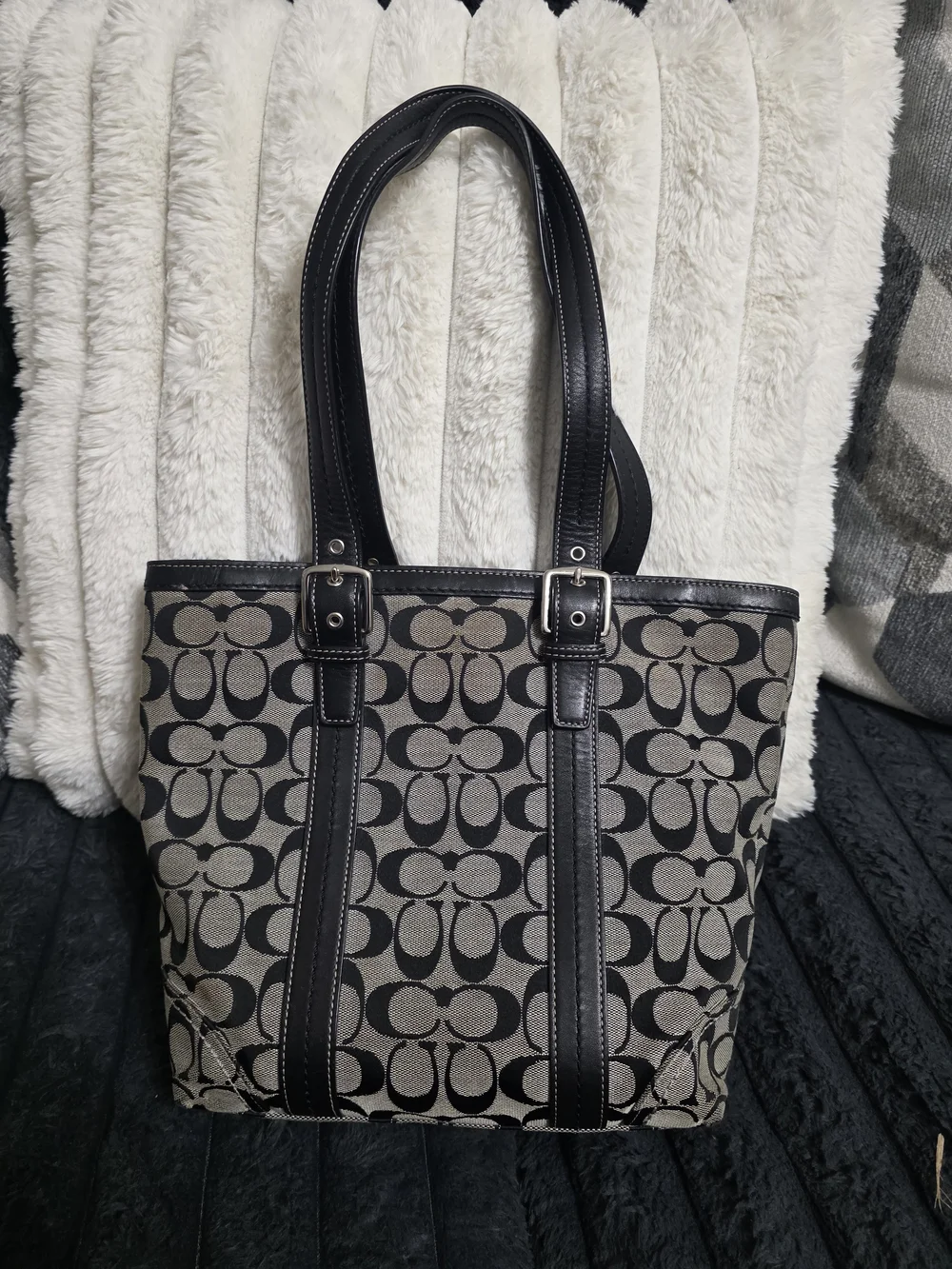 Coach tote signature
